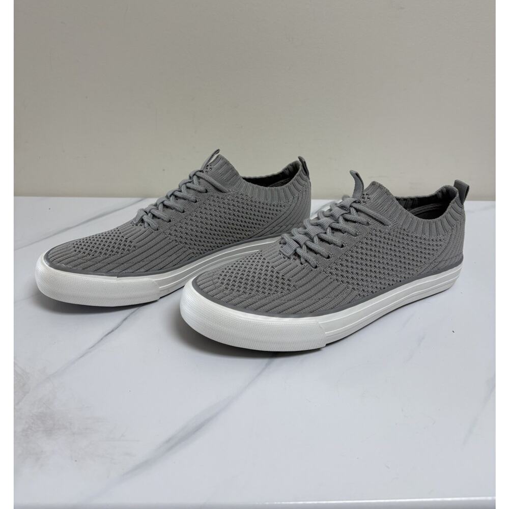 Gypsy Jazz Gray Knit Sneakers Women’s Size 8.5 Low Top Lace Up Casual Shoes - Picture 2 of 7